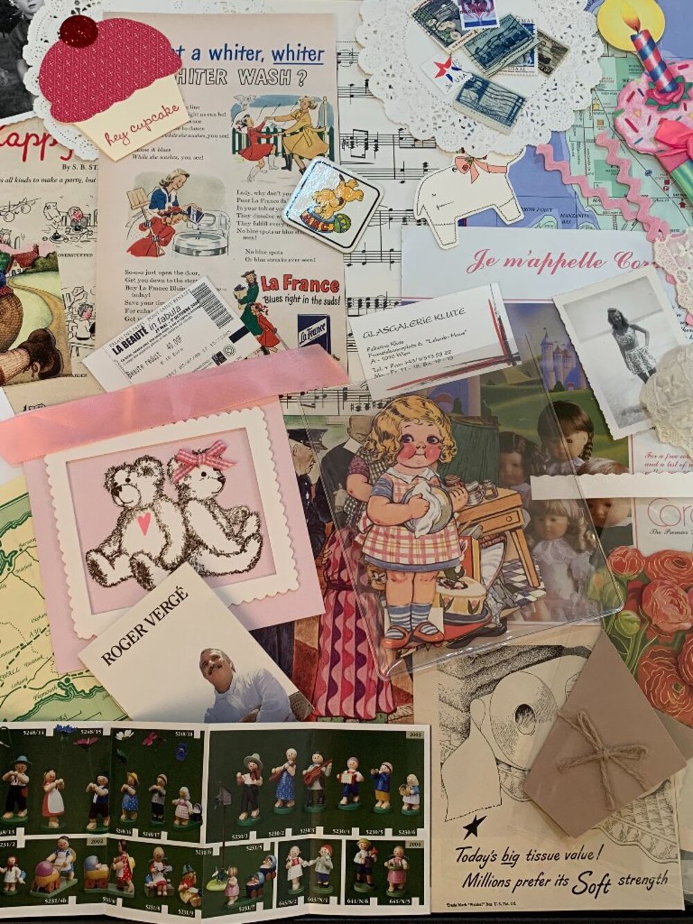 Vintage and Current Ephemera for Junk Journaling/Buyer receives all pictured!